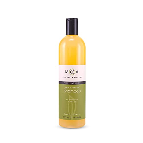 MGA Vegan Hair Shampoo - Organic Formula With Lemon Tea Tree for All Hair Types | Hair Care Product with Natural Herbal Scent | Parabens Silicone & Sulfate Free Dandruff Shampoo | Unisex | 16.5 Fl Oz