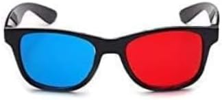 Gryshanyun 3D Glasses for Movies and TV, Red and Blue Lenses, Universal for DVD Gaming and Videos