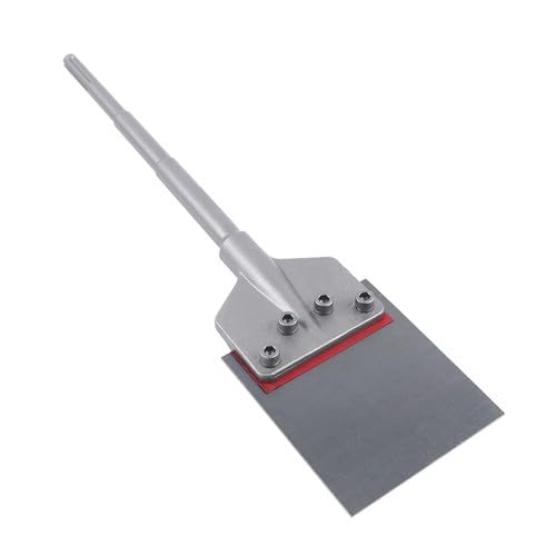 SDS-Max - Cincel de espátula de acero para eliminar rápidamente adhesivos, pegamento, mortero fino, mortero de cemento y azulejos, compatible con martillo eléctrico SDS-max