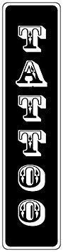 DOGT New Metal Aluminum Sign VinMea Noveltys Tattoo Black Novelty Street Tin Sign 8x12 inch Cover