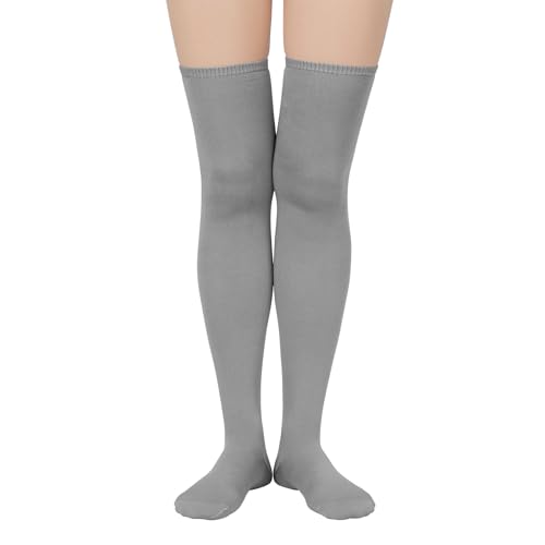 Image of Century Star Womens Casual Stripes Thigh High Long Socks-Thin Over the Knee High Stocking Thigh High Tights Boot Socks