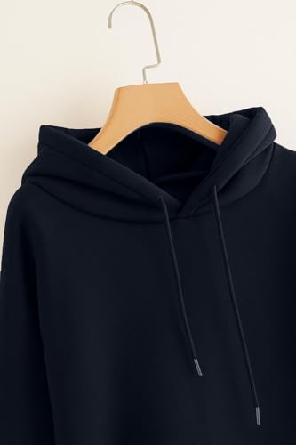 Image of Women's Fleece Fabric Zipper Hooded Jacket Loose Fit /Oversized, Drawstring | Plus Size Also Available