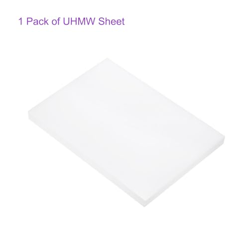 Image of DMiotech 6 x 8 x 3 /8 Inch Plastic UHMW Sheets, Ultra High Molecular Weight Polyethylene, Opaque White Polyethylene Board for Automotive, Chemical, Manufacturing, DIY Home Kitchen