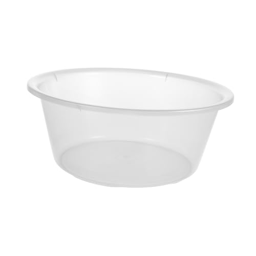 YARNOW Bacinella Di Plastica Trasparente Per Pediluvio e Lavabo Bagno, Vasca Media Multifunzione Per Ragazzo Ragazza, Lavaggio Viso, Mani, Biancheria, Uso Domestico e Campeggio