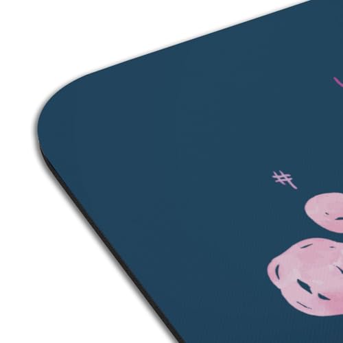 Sets de table en caoutchouc bleu phonographe pour repas design et moderne - 4
