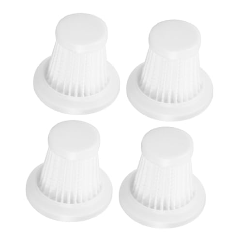 LIOOBO 4個 車載掃除機用高密フィルターコア 洗浄可能で再利用対応 高効率微粒子捕集 車内清掃用品交換パーツ