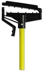 Quick-Change Mop Handle, 60", Fiberglass, Yellow