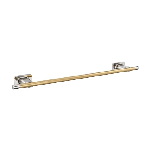 Amerock Esquire Polished Nickel/Champagne Bronze 18 inch (457mm) Towel Bar, BH26614PNCZ by Amerock - Used condition - US$38.43