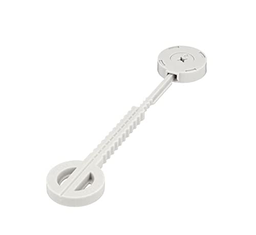 Gedotec Tischplatten-Verbinder Kunststoff zum Anschrauben FIX-A-LOT einteilig | 2 Stück - Tischverbinder zum Schrauben | Möbelverbinder mit Bauhöhe: 9 mm | Verbindungsbeschlag für Tische & Möbel-Bänke