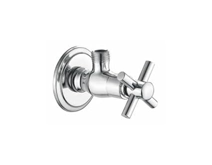 Rivia Crossa angle valve, brass, chrome finish