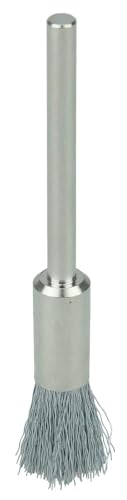 Image of Weiler 26098 0.003 inch Wire Size, 3 /16 inch Diameter, 1 /8 inch Stem Size, Steel Bristles, Miniature End Brush, Made in The USA (Pack of 144)