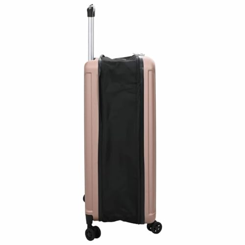 Vidaxl Valigia Moderna Rosa Oro Con Materiali Impermeabili Ruote Scorrevoli Dimensioni Compatte 50 X 30 76 Cm Perfetta Per Brevi Viaggi E Chiusura A Combinazione Sicura Bagaglio Rigido - 4
