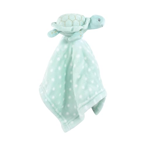 Image of Hudson Baby Unisex Baby Animal Face Security Blanket, Pastel Sea 3-Pack, One Size