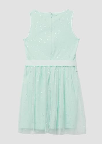 s.Oliver Junior Mädchen Kleid – gepunktet, Bindegürtel, ärmellos – Ansicht 6