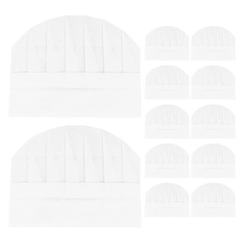 PRETYZOOM 12 Toques De Chef Jetables Pour Enfants Chapeaux De Cuisine En Papier Accessoire Cuisine Enfant Pour Jeu De Rôle Et Activités Culinaires