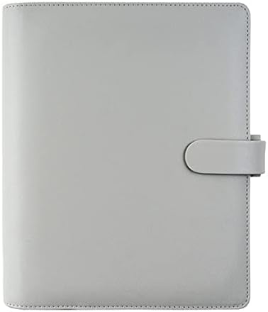 Filofax Saffiano – Organizador taaño A5, granito, grano cruzado, aspecto de cuero, seis anillos