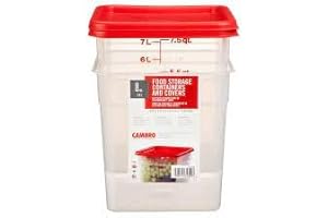 Camwear Polycarbonate Square Food Storage Container, 8 Quart