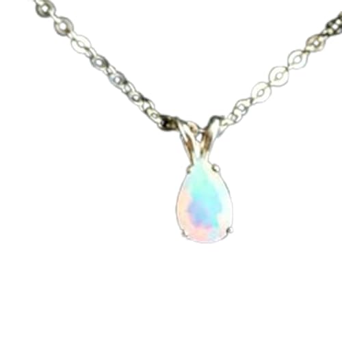 Pendentif opale éthiopienne bleue pour sublimer vos tenues de soirée