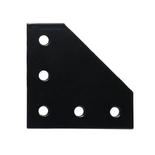 Bande de connexion for profilé en aluminium 2020 équerre plane noire 5 trous
