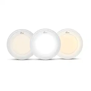 Murphy 15W Vega 3-in-1 Round LED Panel Color Changing Surface Light (Cool White/Warm White/Natural White, Pack of 4)
