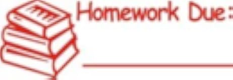 Homework Due Teacher Stamp - Red