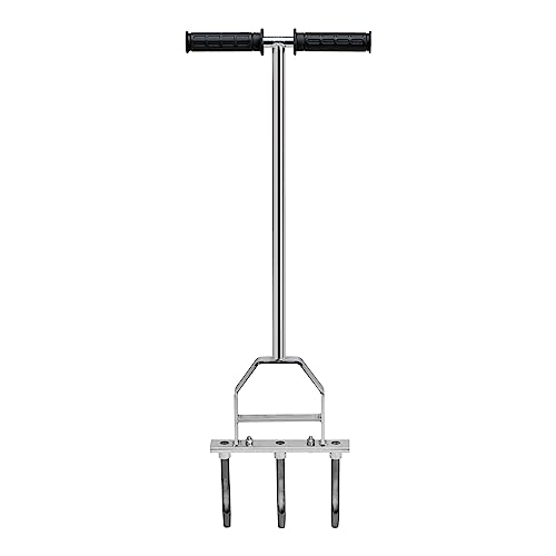 Underhill 3 Tine Lawn Aerator Core Aeration Tool, Manual Spike