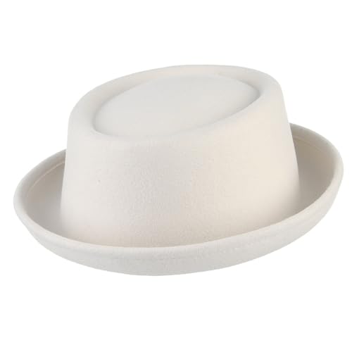 Chapeau Fedora vintage en laine pour femme style Derby