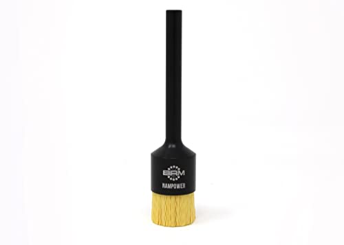 Image of BRM AEB10034320 NAMPOWER End Brush, 1 inch Diameter, 5 inch OAL, 320 Grit, Ceramic Abrasive Filament