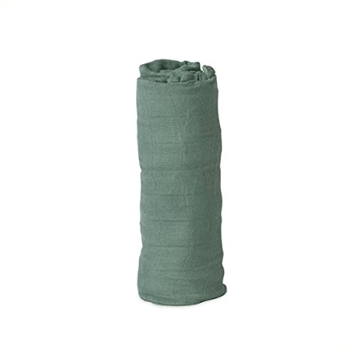 Image of Little Unicorn - Sage Deluxe Swaddle | Single | 100% Rayon Muslin from Bamboo | Super Soft | Newborns and Infants | Large 47 inch x 47 inch | Machine Washable