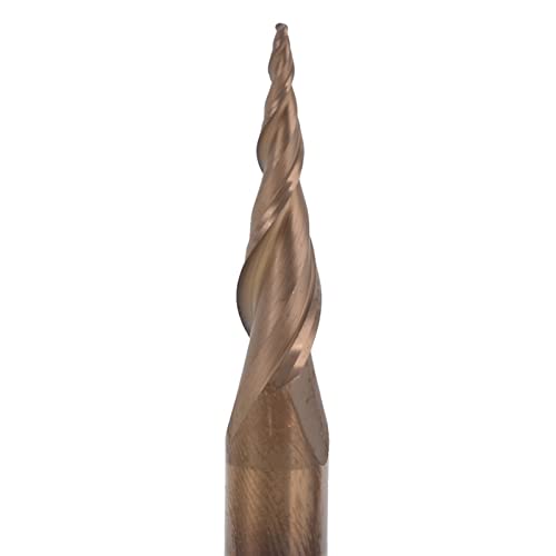 1 Pieza Juego de molino de extremo de carburo, CNC Fresa de Mango Recto Brocas 2 Flautas Cortador CNC de Punta Esférica para Corte, Fresado Final, Ranurado(R0.25x20x D6x50)