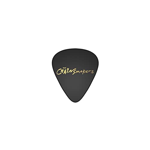 金の英字 デザインギターピック guitar pick ティアドロップ型 エレキギター/アコースティックギター/クラシックギター/ベース等の練習に最適な12枚セット
