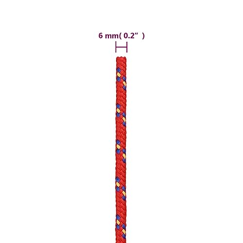 Cuerda de barcos de 6 mm resistente a la intemperie y fácil de anudar 6