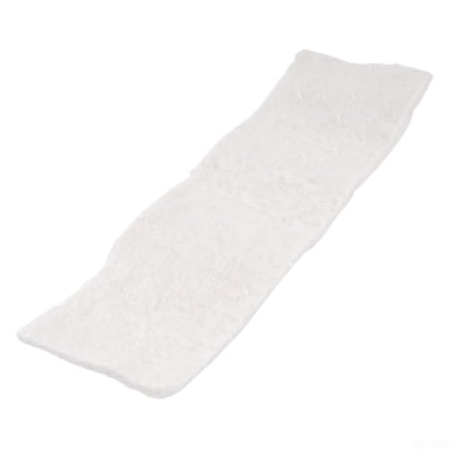Honseadek Chimenea de seguridad para bioetanol de 30 x 10 x 1 cm, resistente al calor hasta 1206 °C, gel de cerámica, color blanco (30 x 10 x 1 cm)
