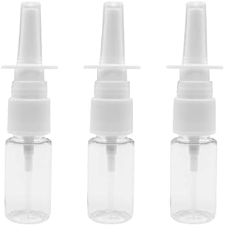 ALLY-MAGIC 3pcs 10 ml Nasal Spray Bottle Clear Empty Direct Spray Container Plastic Rhinitis Care Sprayer for Saline Essential Oils Y2-BPWP