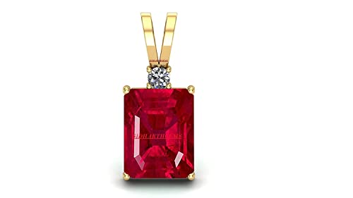 Pendentif rubis de Birmanie 8,00 carats, le cadeau précieux pour homme et femme