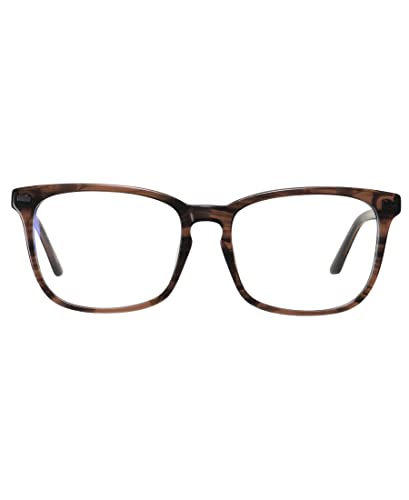 Image of DUCO Retro Square Blue Light Glasses For Men Blue Ray Blocking Glasses Computer Gaming Glasses Nylon Lens Acetate Frame Brown 8302
