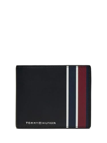 Portefeuille à Rabat Tommy Hilfiger TH Corp pour Homme en Noir Taille Unique