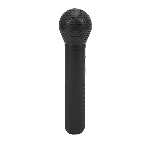 Keenso Karaoké Accessoire Micro Enfants Jouet Mini Faux Microphone en Plastique Accessoire Microphone pour Accessoires de Photographie Discours d'enfants, Noir