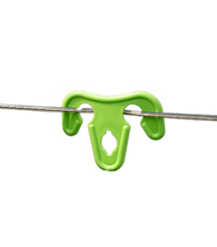 BiB Windproof Clothes Peg Hanger HOOK UPS - 30 Pack Green Washing Line Hooks for Indoor & Outdoor Use, Wrinkle-Free Drying (Pack of 30, Green)