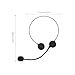 TOYANDONA 3pcs Fake Headphone Props Mic Headset Costume Toy Singing Microphone Singer Role Play Fake Microphone Headset Singer Costume Accessory Rock Star Mic Plastic Black