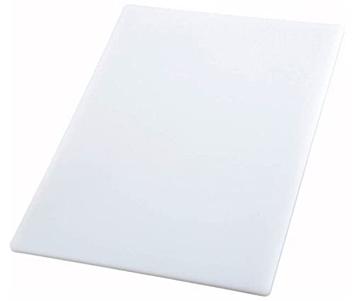 Tabla de Cortar Rectangular de Polietileno Blanco, 50,8 cm x 38,1 cm x 1,27 cm, Aprobada por NSF, 1 Unidad miniatura 1