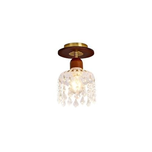 Plafonniers pour chambre couloir entrée avec verre chêne design
