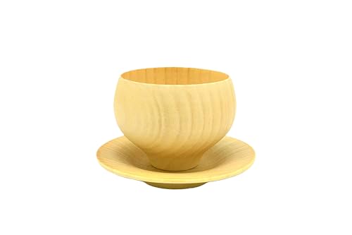 紀州漆器 角田清兵衛商店 コーヒーカップ 食洗機対応 カップ 木製 漆器 B.C.COFFEE TSUBO ナチュラル ソーサーセット WC-459484