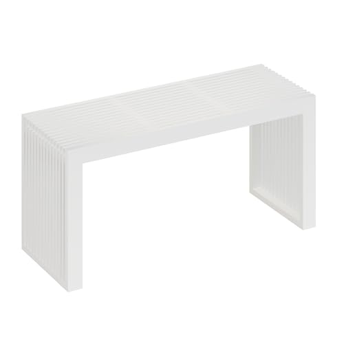 Image of APRTAT Bamboo Dining Bench 35-Inch Indoor Wood Shoe Rack Bench for Entryway
