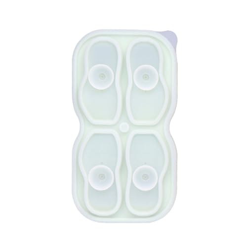 Molde de silicona para hielo con 4 cavidades en forma de zapato miniatura 3