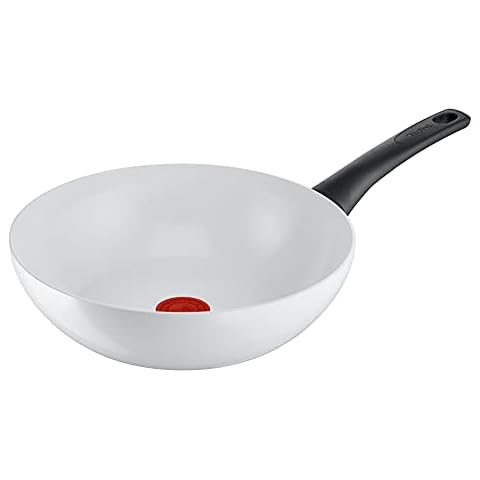Sartén Wok Tefal C41719 Ceramic Control sellado cerámico 28cm Cover
