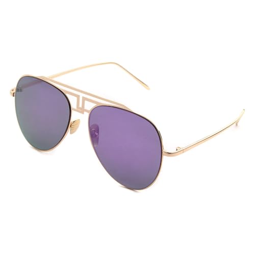 Lunettes de soleil UV400 carrées à monture métallique ultra légère et résistante