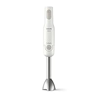 Philips Daily Collection Frullatore a Immersione – Tecnologia ProMix per Mescolatura Rapida, Motore 650W, Protezione Antischizzo, Design Ergonomico, Pulsante di Rilascio Facile, Bianco (HR2534/00)