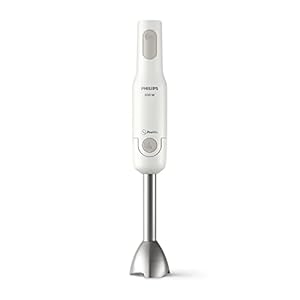 Philips Staafmixer Viva Collection – ProMix-mengtechnologie – 650 W – Antispat mesbeschermer – Snelle ontkoppeling met 1 knop – Ergonomisch design – Inclusief beker – HR2534/00