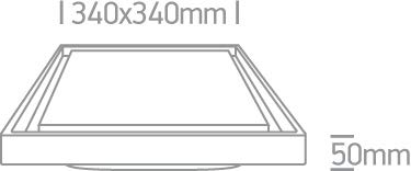 Plafon LED superficie ONE LIGHT 67384A/W/W blanco 30w 3000K IP54